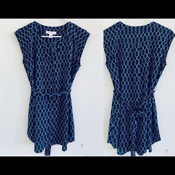 Motherhood Maternity tie tunic with chain pattern size S - Picture 1 of 5
